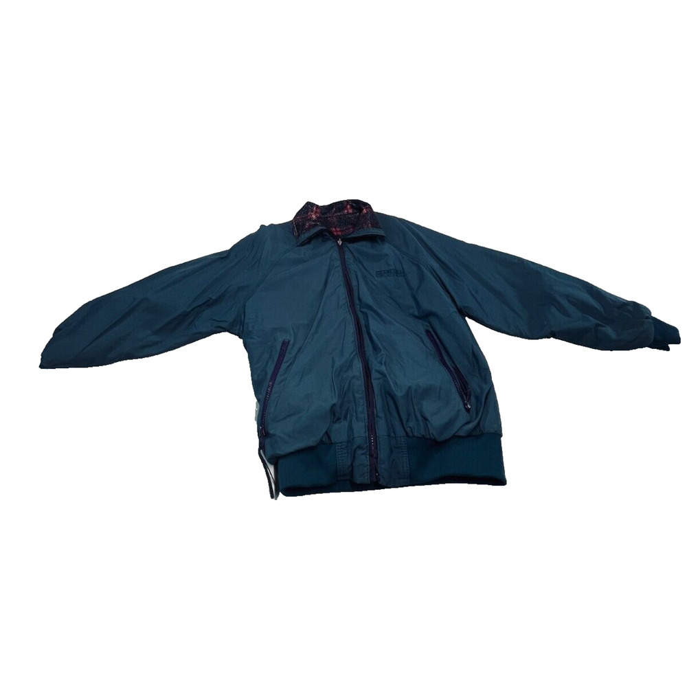 Northern Reflections Women S Dark Teal Plaid Lining Heavy Jacket Zip Up